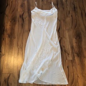 Delicates white sheer nightgown size medium.